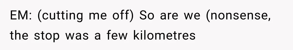Woman Refuses To Believe Young Man Has Cancer, Then Punches The Worst Possible Stranger EM: (cutting me off) So are we (nonsense, the stop was a few kilometres