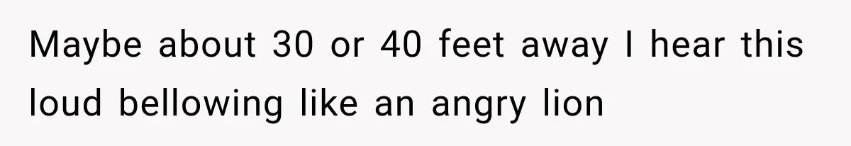 Mother Claimed She Was Faking Blindness, Then Let Her Son Steal The One Thing She Needed Most Maybe about 30 or 40 feet away I hear this loud bellowing like an angry lion