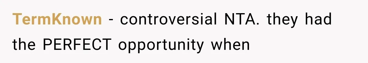 TermKnown − controversial NTA. they had the PERFECT opportunity when