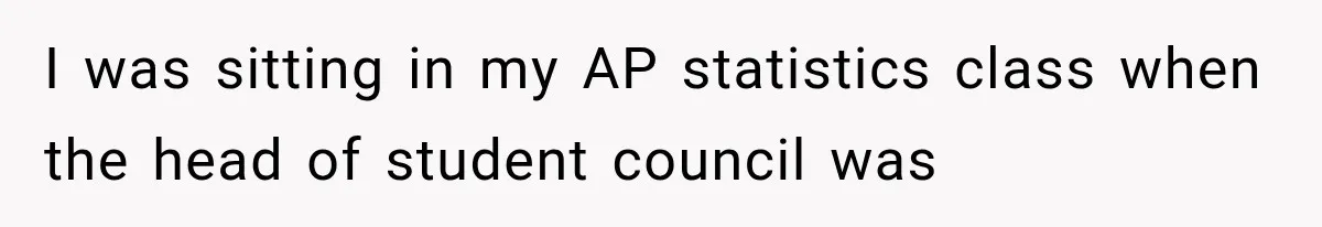 Student Mocked For Refusing To Donate Blood, Then Dropped One Sentence That Silenced The Entire Class I was sitting in my AP statistics class when the head of student council was