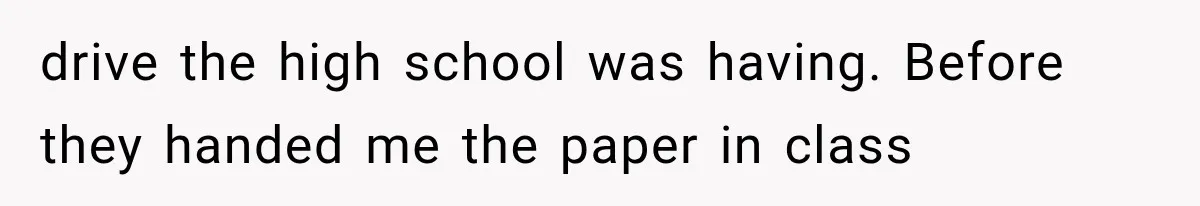 Student Mocked For Refusing To Donate Blood, Then Dropped One Sentence That Silenced The Entire Class drive the high school was having. Before they handed me the paper in class
