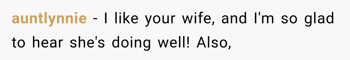 Salesman Wouldn't Stop Calling During Her Cancer Treatment, Until He Saw Where The Call Was Coming From auntlynnie − I like your wife, and I'm so glad to hear she's doing well! Also,