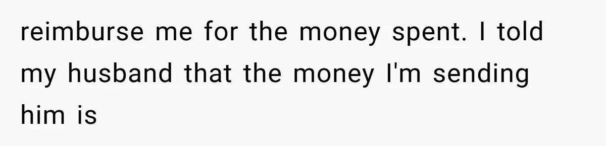 She Married Her Boyfriend To Save His Life, Then He Started Treating Her Like An Unlimited ATM reimburse me for the money spent. I told my husband that the money I'm sending him is