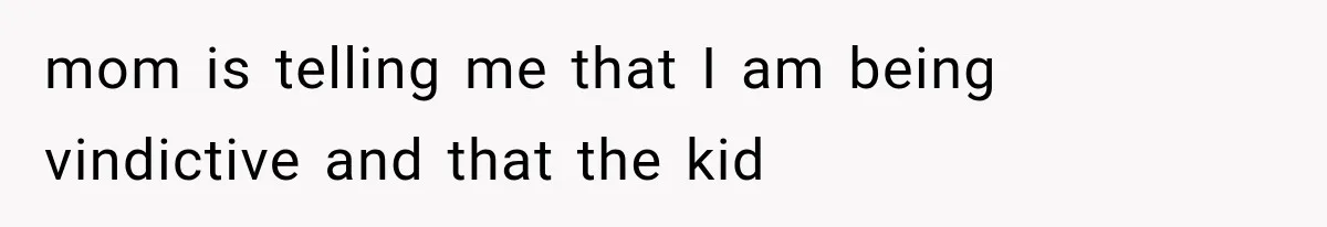 Sister Called Her Childfree Life “Selfish,” Then Demanded $60,000 For College Tuition mom is telling me that I am being vindictive and that the kid