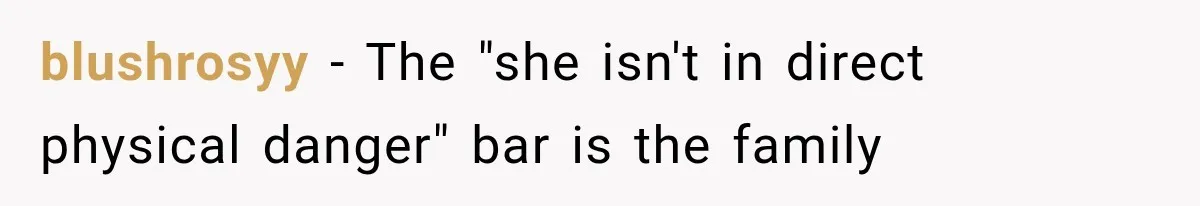Ex-Husband’s Mom Calls Him “Daddy” When Talking About Their Dog And Refers To Herself As His Wife In The Hospital blushrosyy − The "she isn't in direct physical danger" bar is the family
