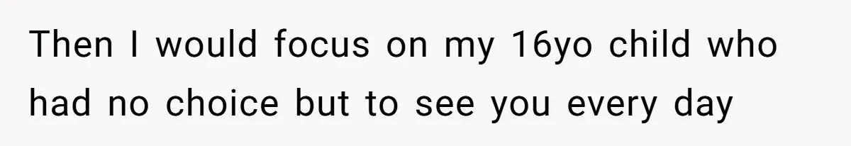 The Maternal Mirage: Inside The Twisted Mind Of A Bio-Mother Who Threatens To "End" Her Child For Existing Then I would focus on my 16yo child who had no choice but to see you every day